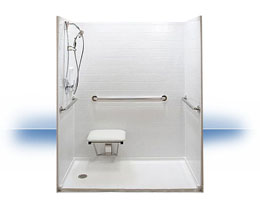 Walk in shower in Golden by Independent Home Products, LLC